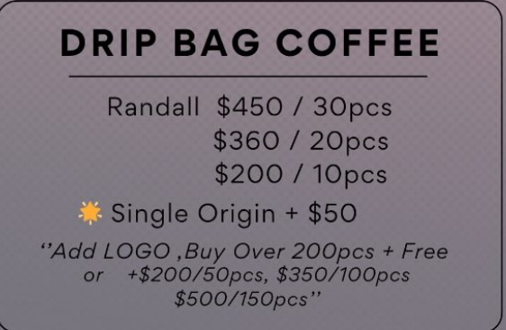 Drip Bag Coffee